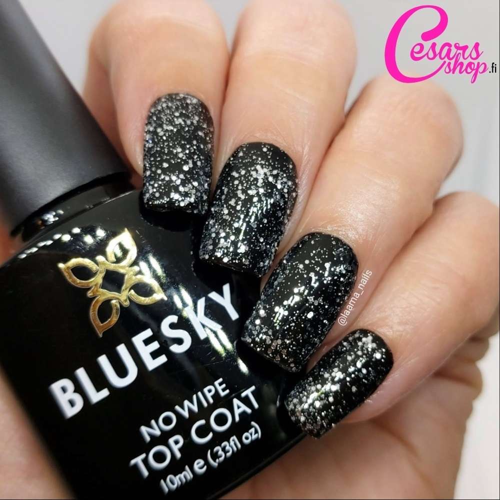 Bluesky No Wipe Glitter Top Geelipäällyslakka, GTC05