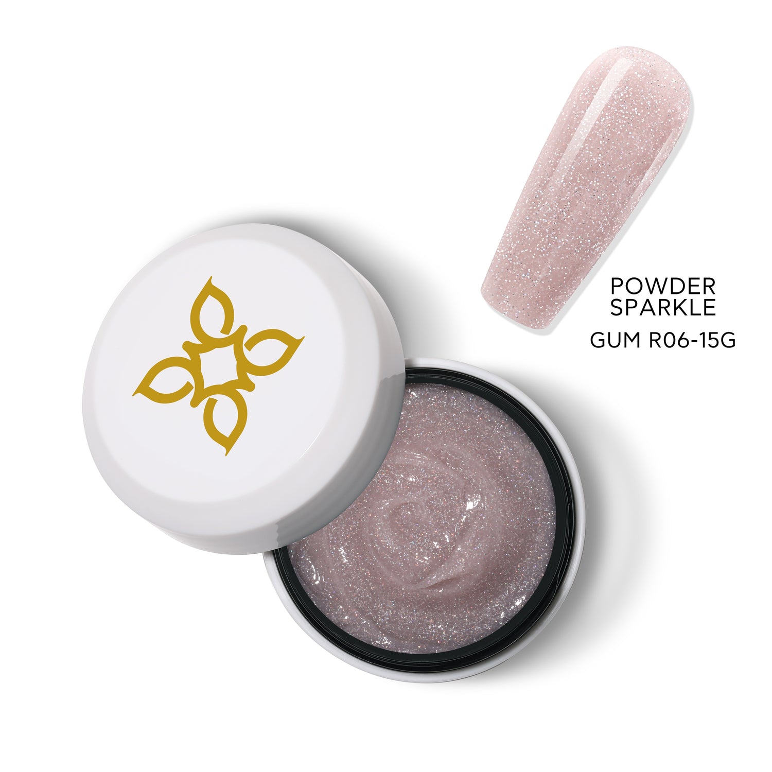 Bluesky Shimmering Gum Acrygel, Powder Sparkle