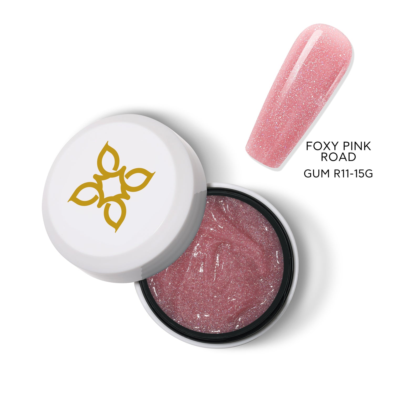 Bluesky Shimmering Gum Acrygel, Foxy Pink Road