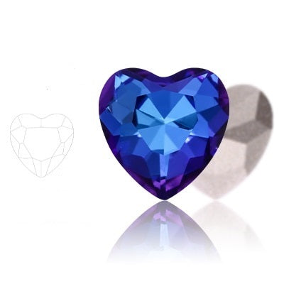 Sydänkristallit Bermuda Blue 10 kpl