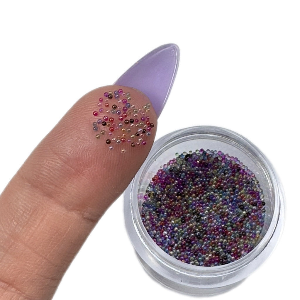 Nail Art, Microbeads Colored