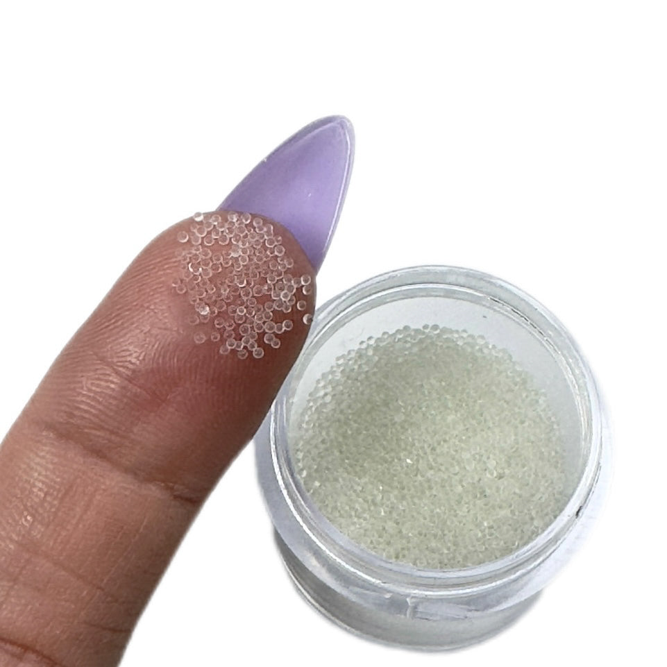 Nail Decoration, Microbeads White