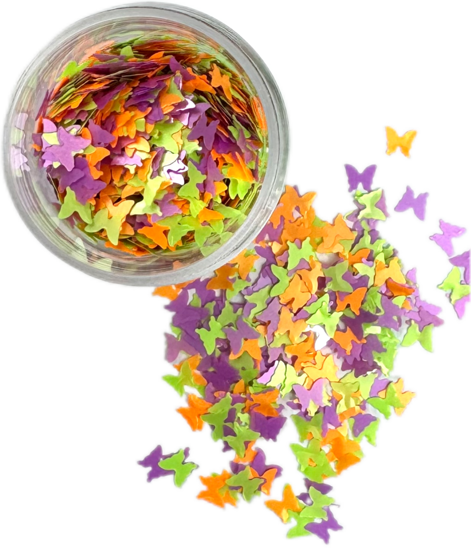Neon Glitter Mix 3 Colors Butterfly 4