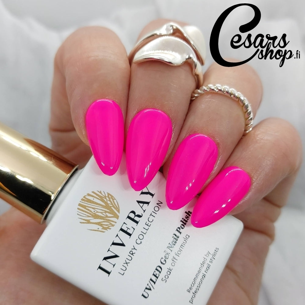 Inveray Luxury Gel Polish, Vegas Pink Flash