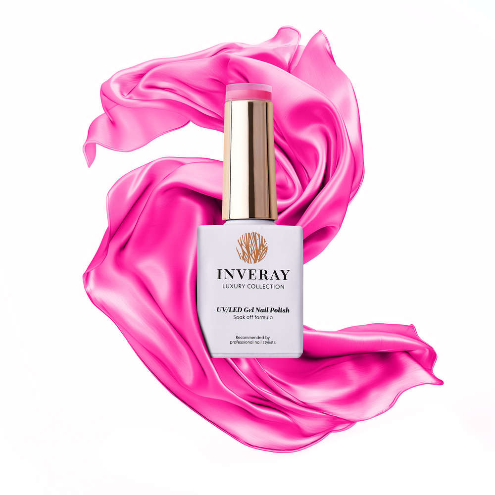 Inveray Luxury Gel Polish, Vegas Pink Flash
