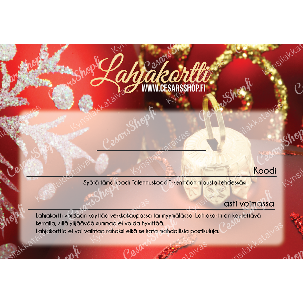 Gift card in the mail