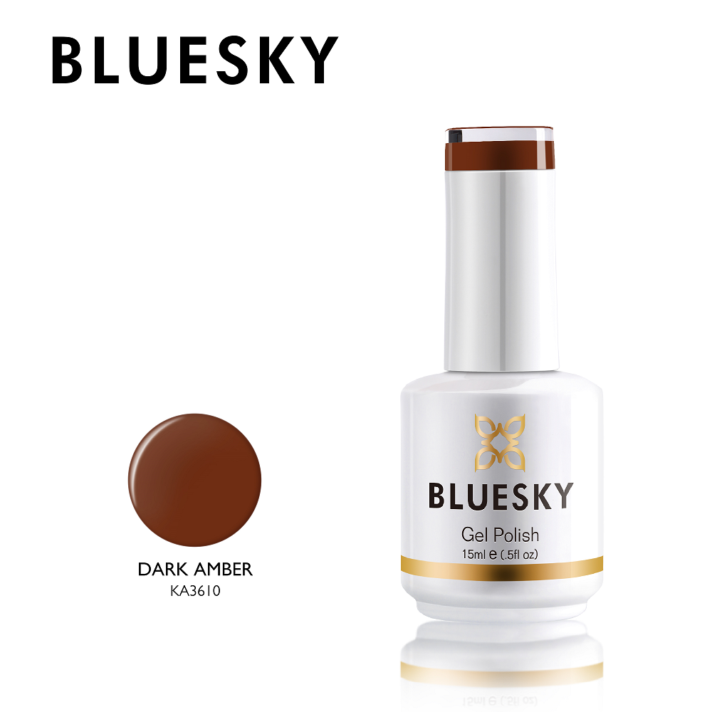 Bluesky Gel Polish, Dark Amber
