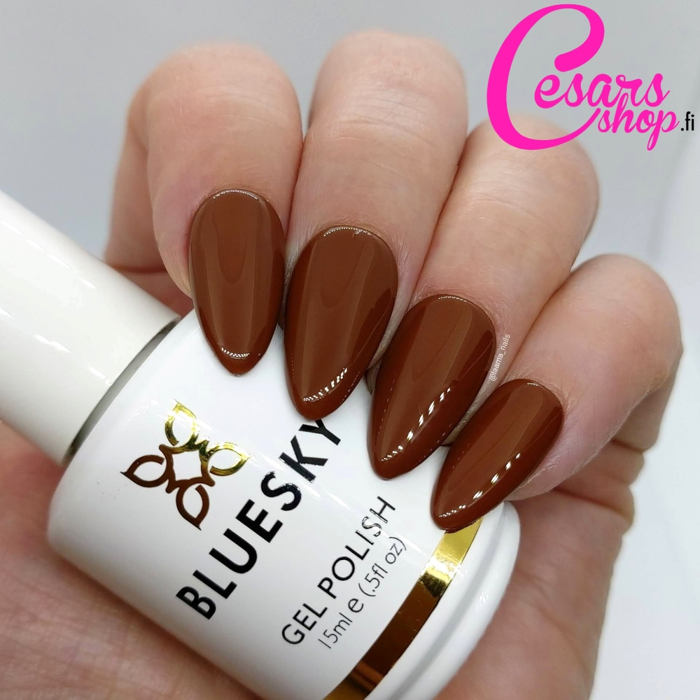 Bluesky Gel Polish, Dark Amber