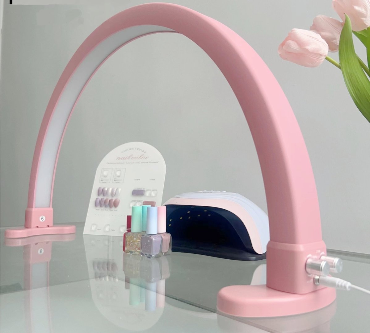 Kaarilamppu LED Vaaleanpunainen