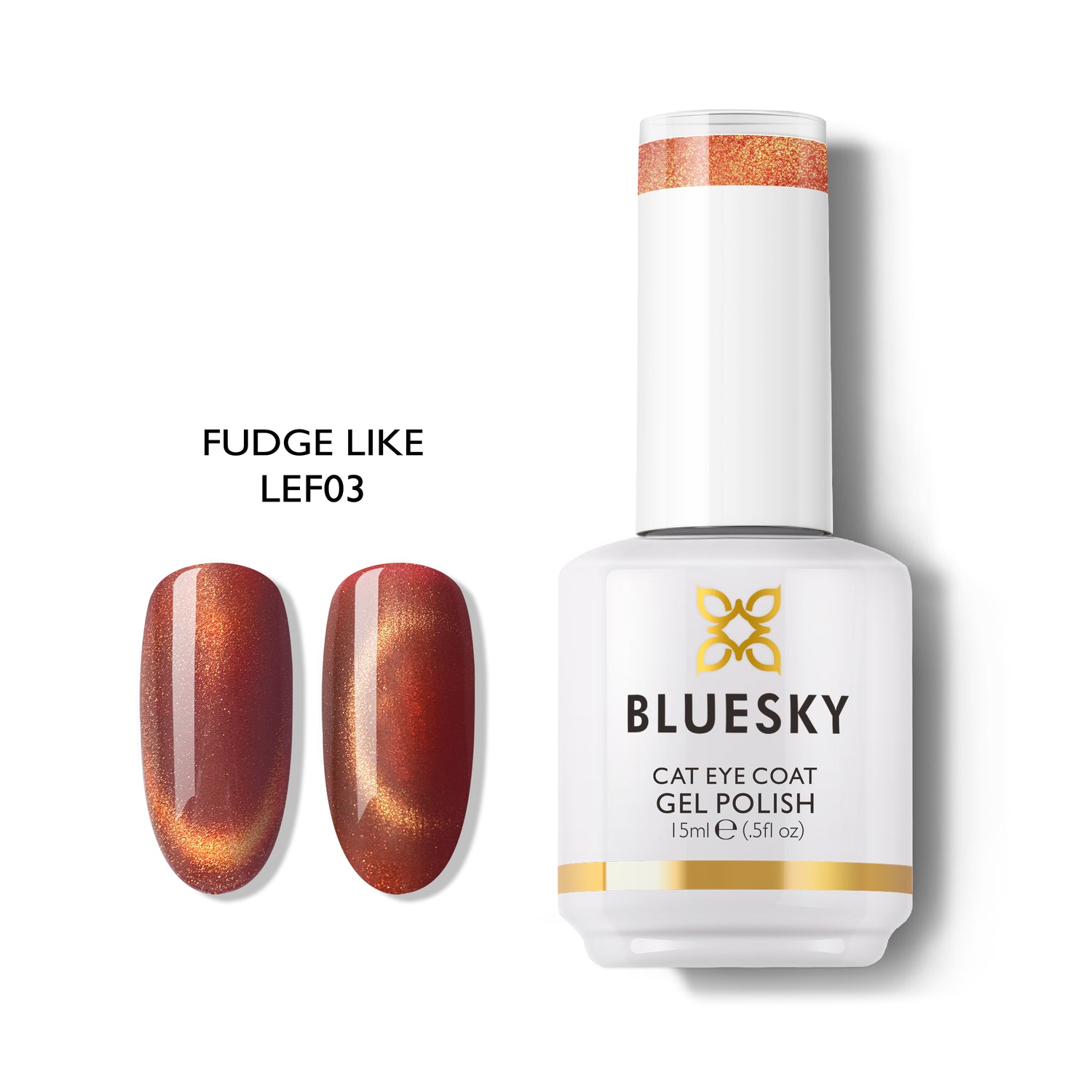 Bluesky Magnetic Gel Polish, Fudge Like