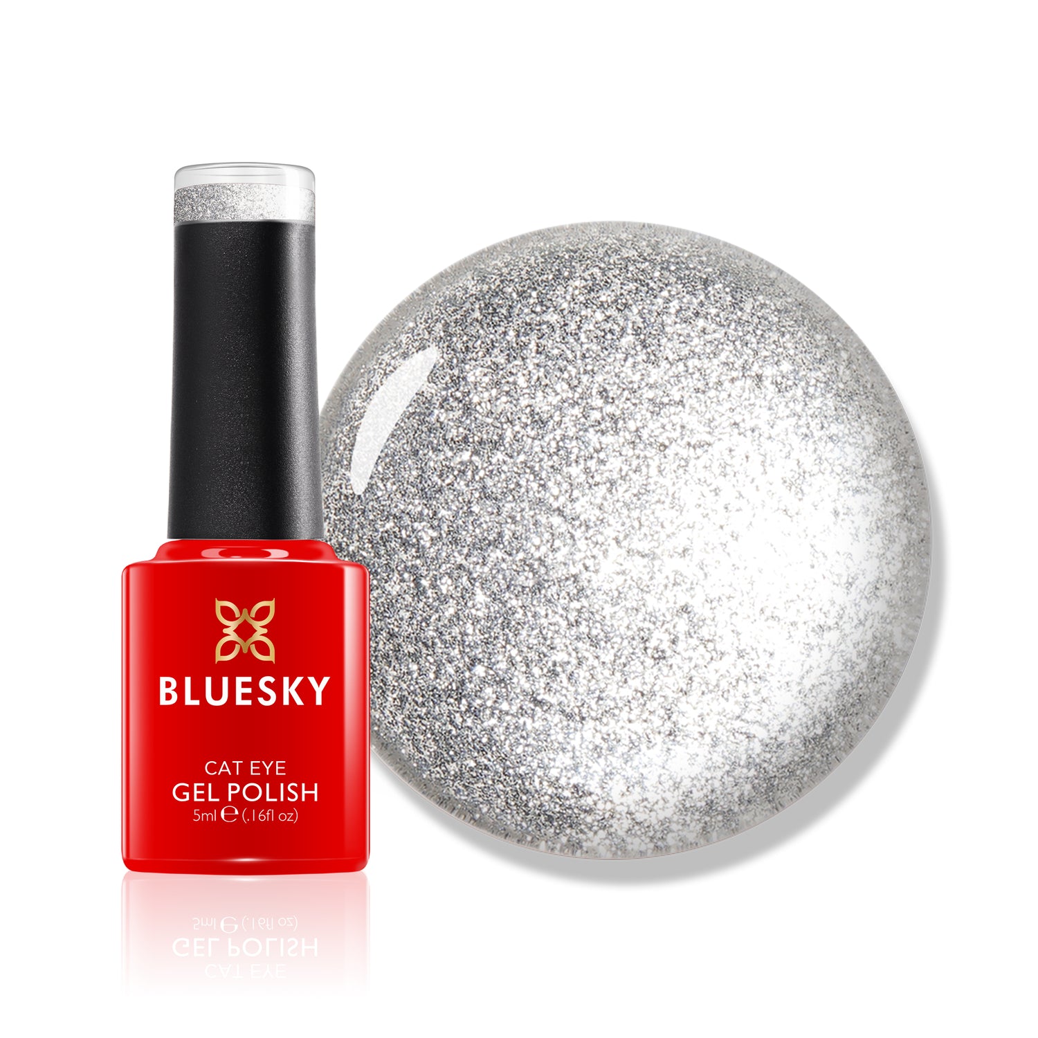 Bluesky Magnetic Gel Polish, Silver Stardust