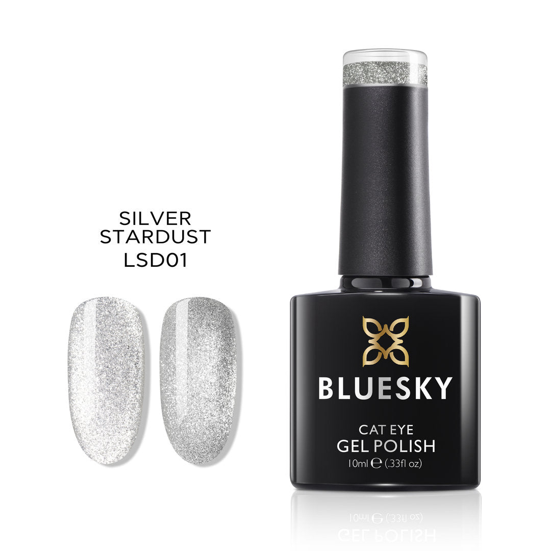Bluesky Magnetic Gel Polish, Silver Stardust