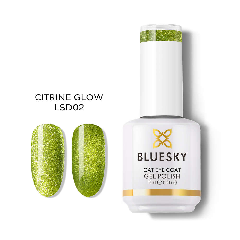 Bluesky Magnetic Gel Polish, Citrine Glow