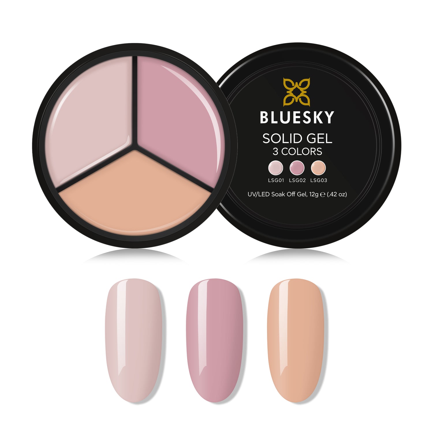 Bluesky Solid Gel Palette