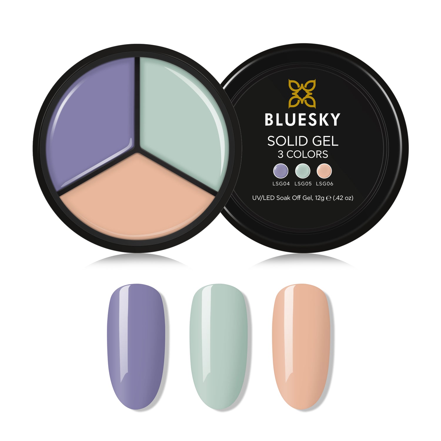 Bluesky Solid Gel Palette