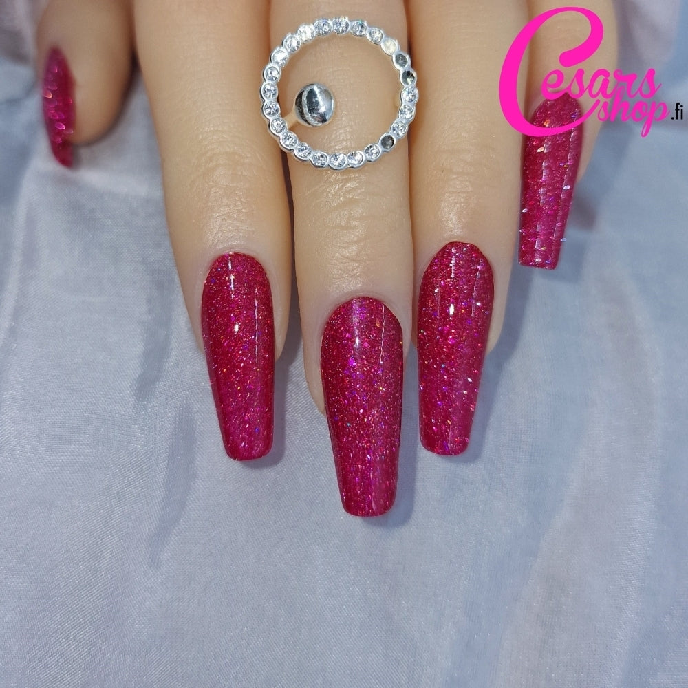 Bluesky Gel Polish, Glimmer Burgundy
