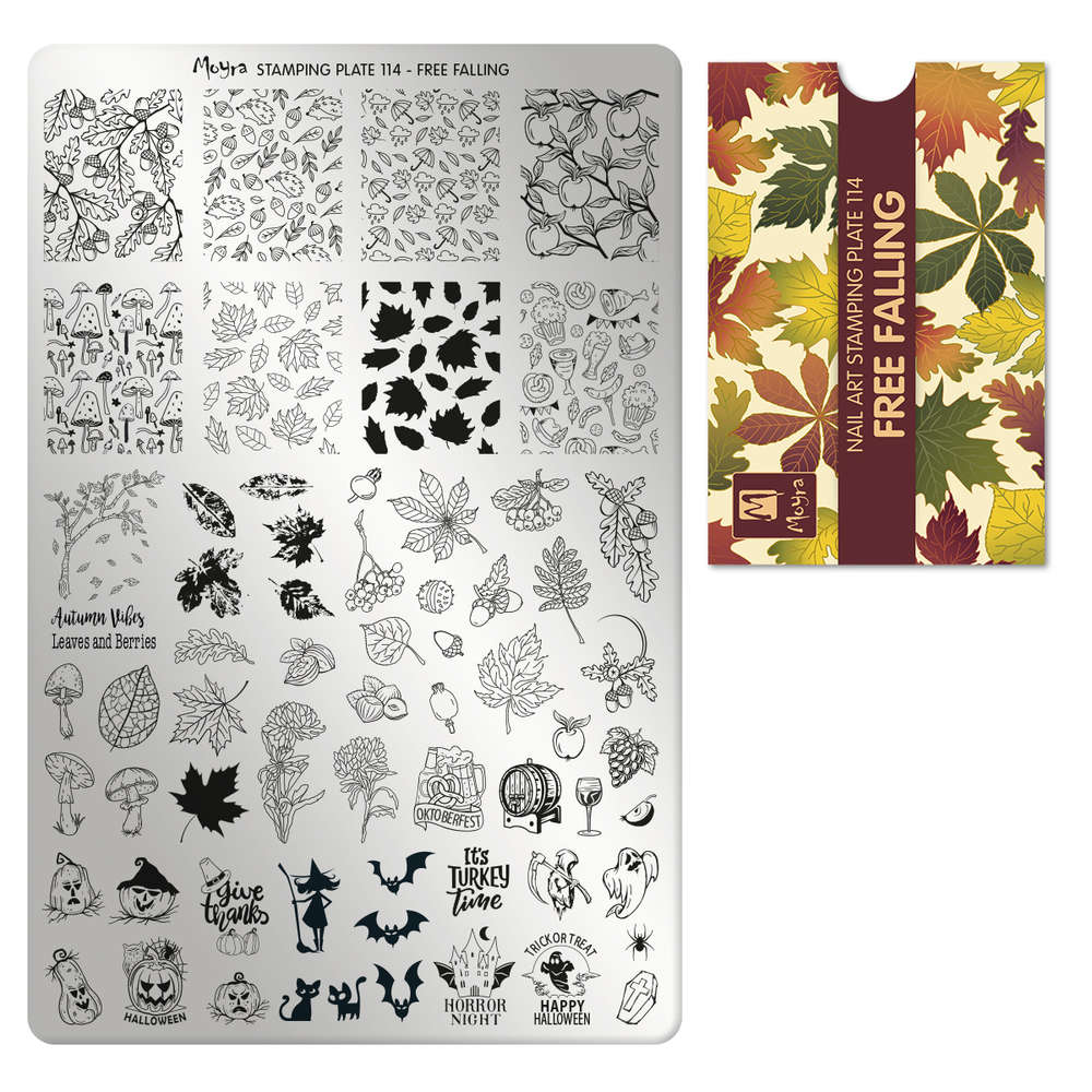 Moyra Stamping tile, 114 Free Falling
