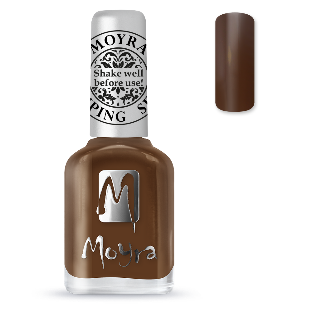 Moyra Stamping varnish, Dark brown