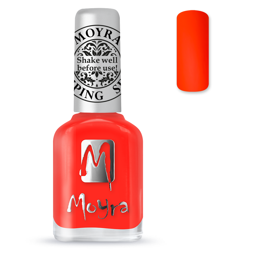 Moyra Stamping varnish, Neon red