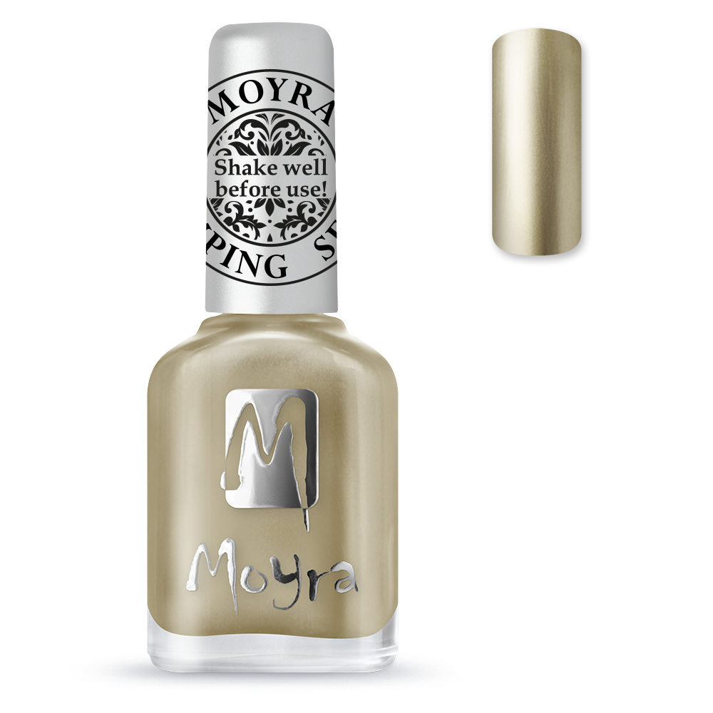 Moyra Stamping varnish, Chrome gold