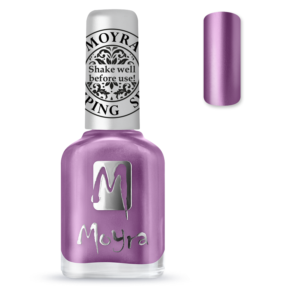 Moyra Stamping varnish, Chrome purple