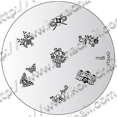 Konad Small Stamping Plate, M68