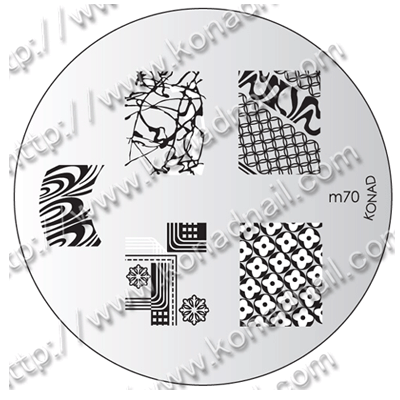 Konad Small Stamping Plate, M70