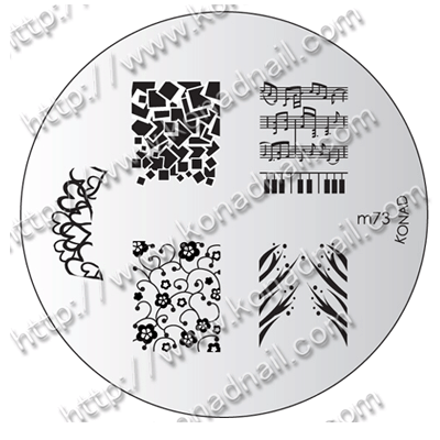 Konad Small Stamping Plate, M73