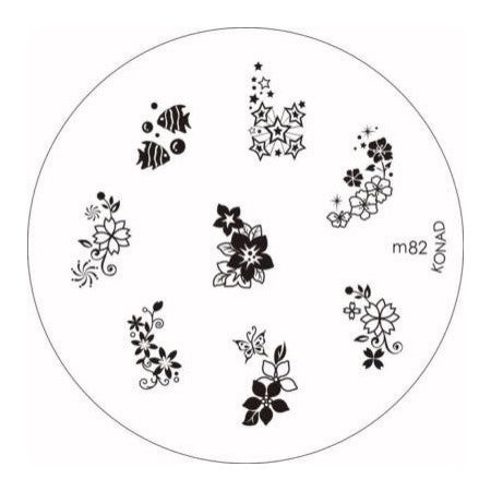 Konad Small Stamping Plate, M82