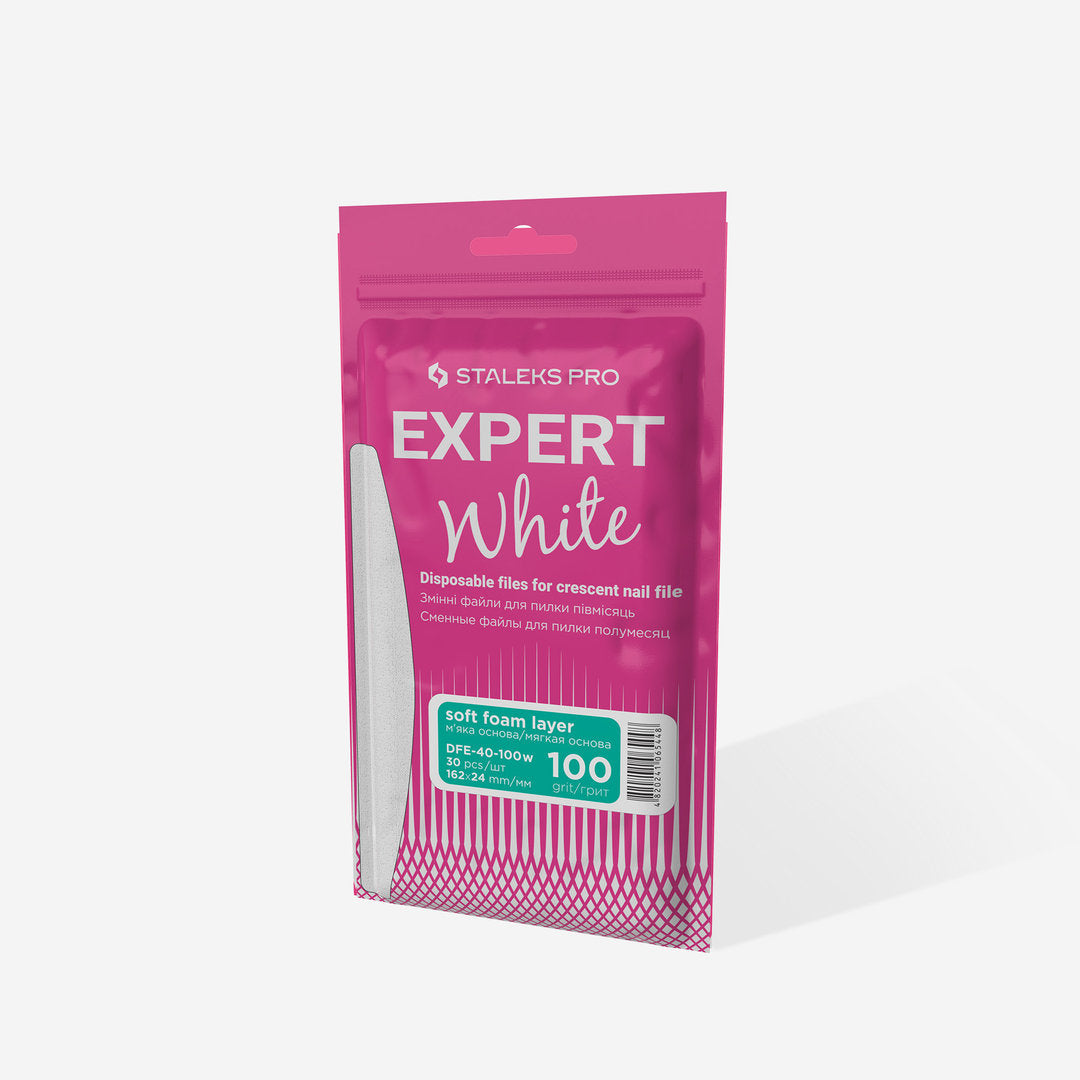 Staleks Pro Sandpaper with Adhesive Surface & Foam Expert 40 100 Grit, 30 pcs DFE-40-100W