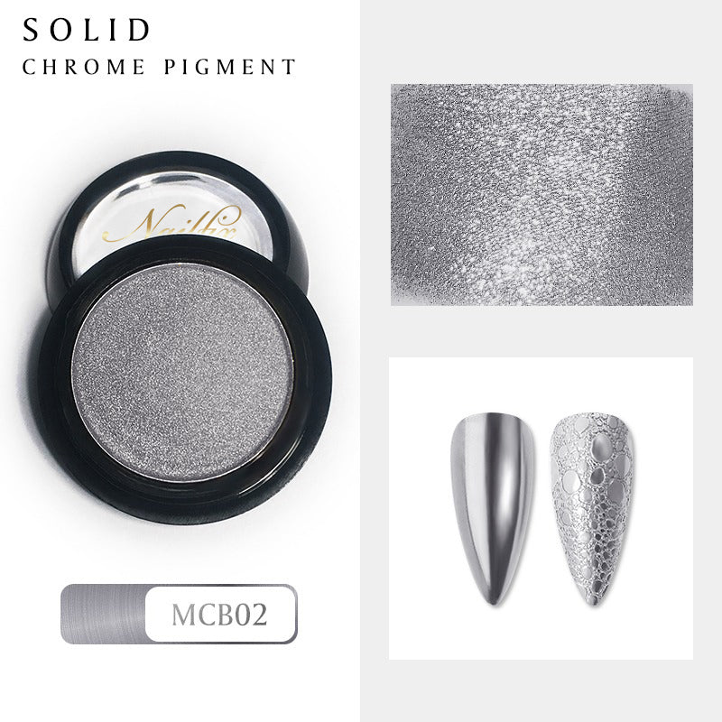 Nailfix Mirror Chrome Pigmentti, 02 Silver