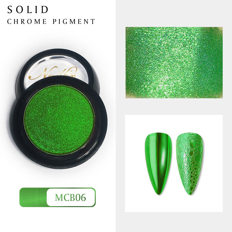 Nailfix Mirror Chrome Pigment, 06 Green