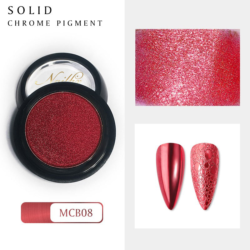 Nailfix Mirror Chrome Pigment, 08 Red