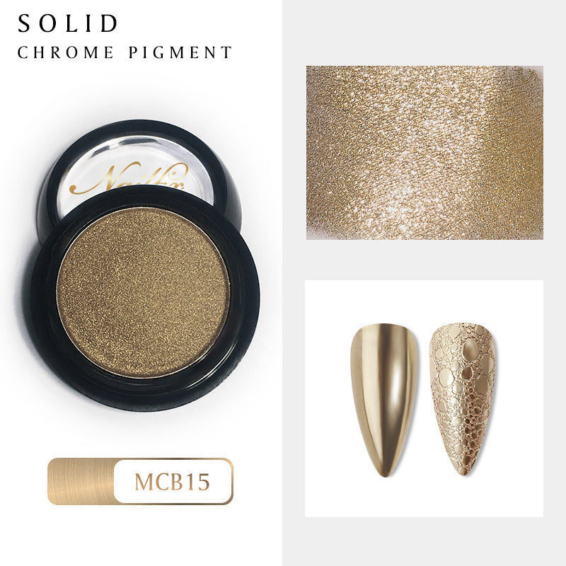 Nailfix Mirror Chrome Pigmentti, 15 Golden Champagne