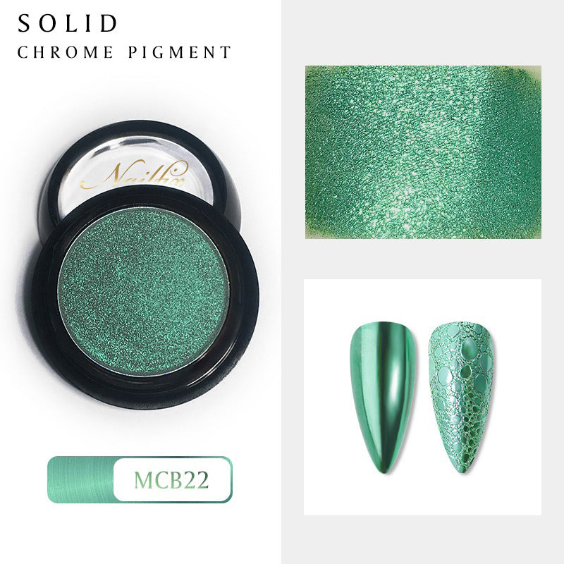 Nailfix Mirror Chrome Pigment, 22 Emerald