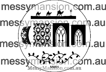 Messy Mansion Stamping Plate MM01