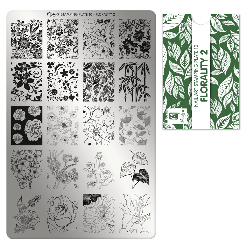 Moyra Stamping plate, 10 Florality 2