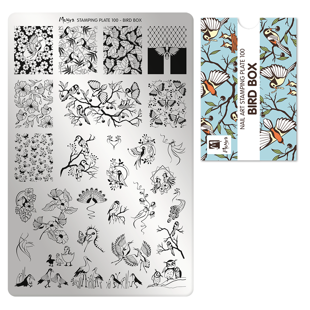 Moyra Stamping Plate, 100 Bird Box