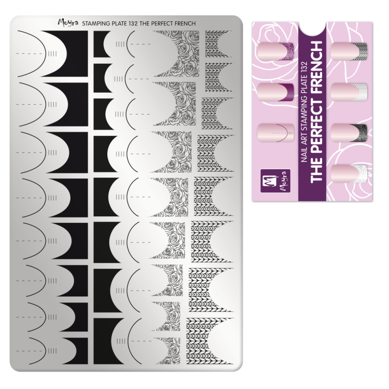Moyra Stamping plate, 132 The Perfect French