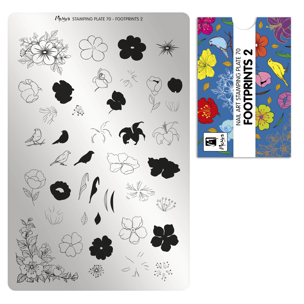 Moyra Stamping plate, 70 Footprints 2