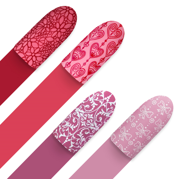 Moyra Stamping plate, Romantique