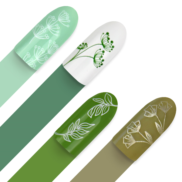 Moyra Stamping plate, 79 Green Leaves