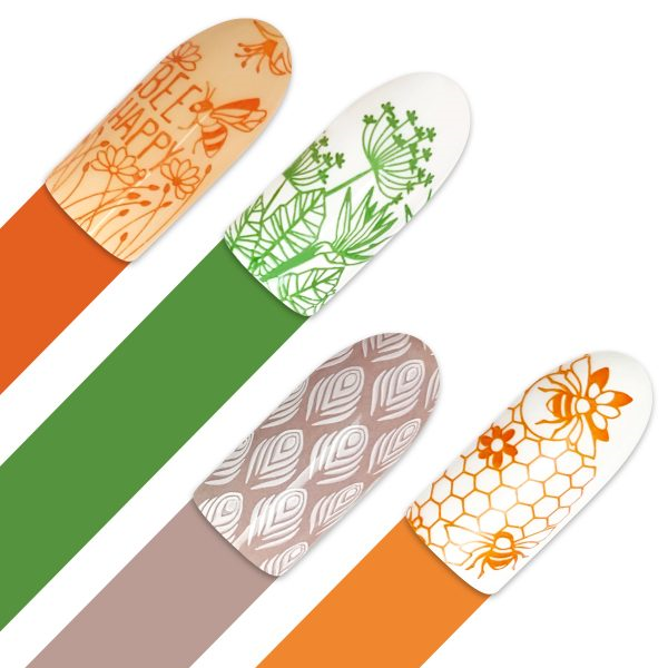 Moyra Stamping tile, 82 Viva Verde