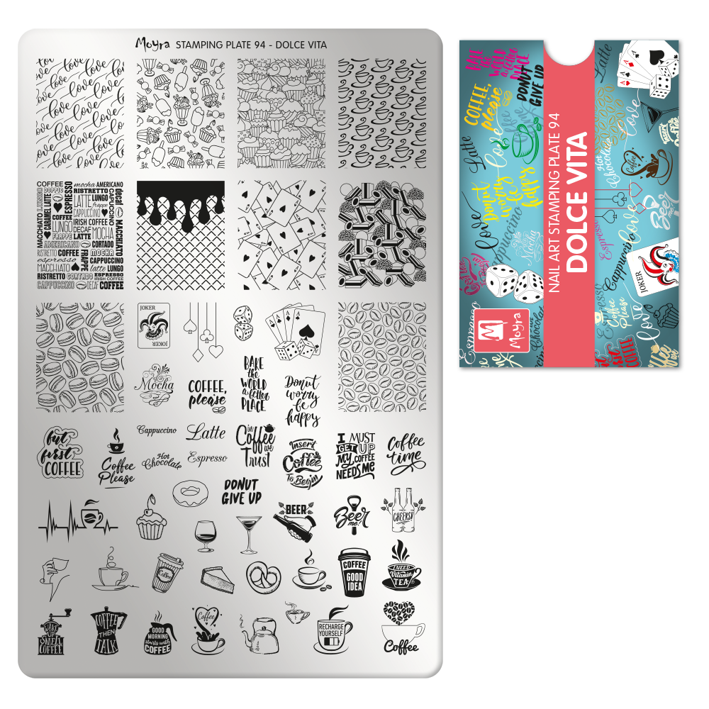 Moyra Stamping plate, 94 Dolce Vita