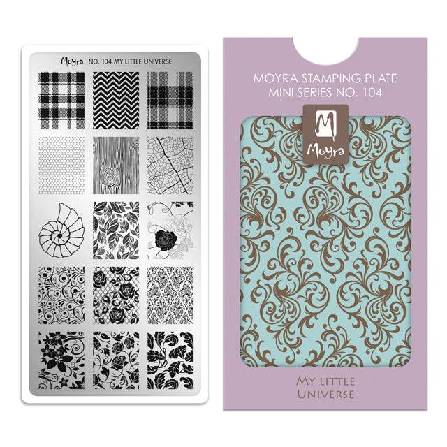 Moyra Mini Stamping Plate, 104 My Little Universe