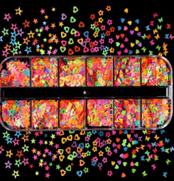 Decorative box, Neon Mix 2