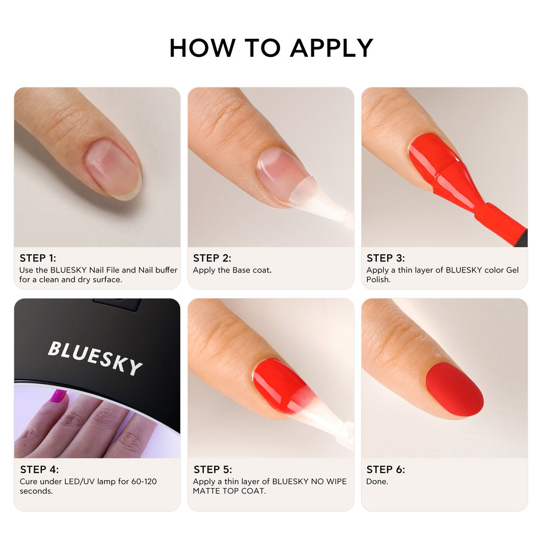Bluesky No Wipe Matte Top Gel Top Coat