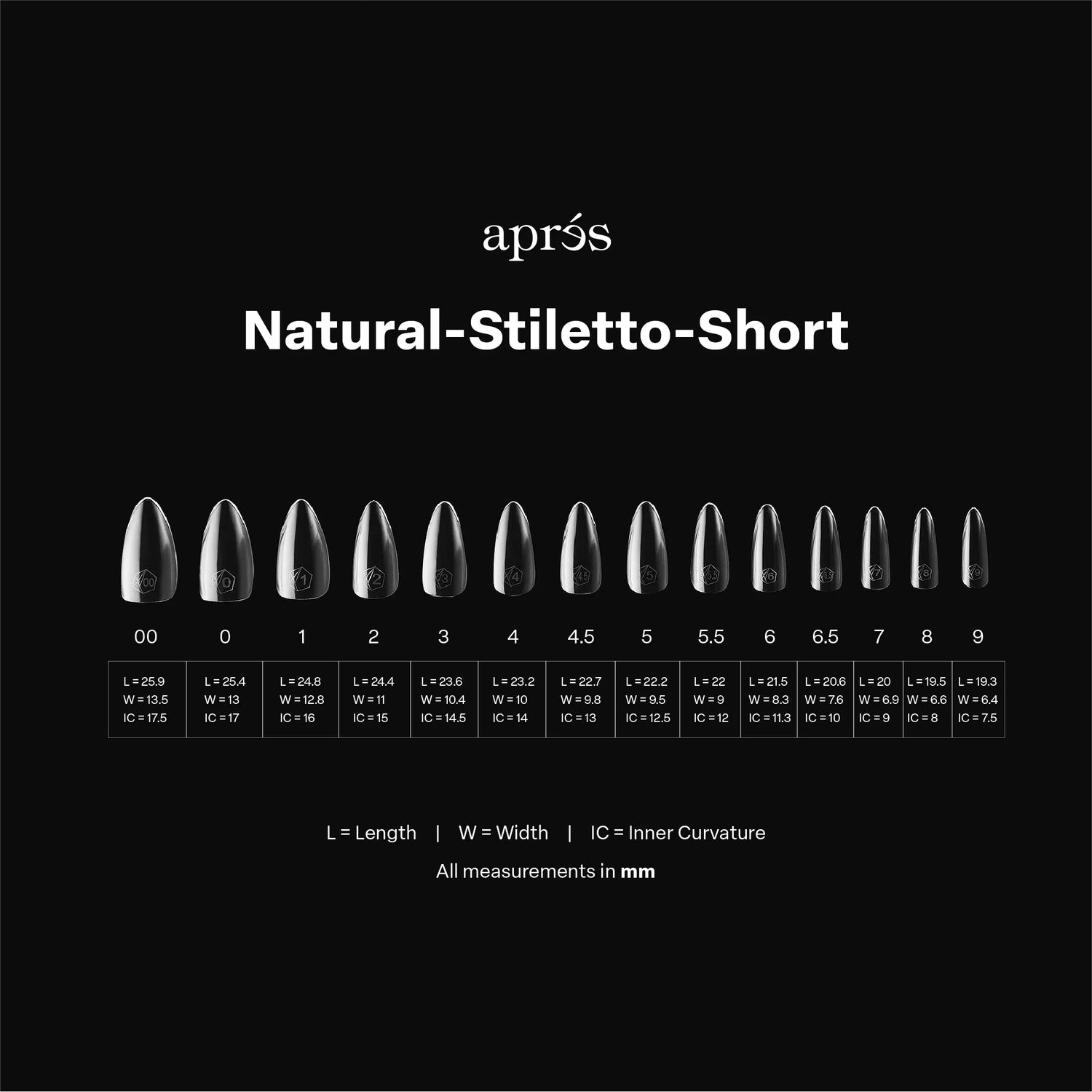 Après Gel-X® Full-Coverage Tips, Natural Stiletto 280 pcs