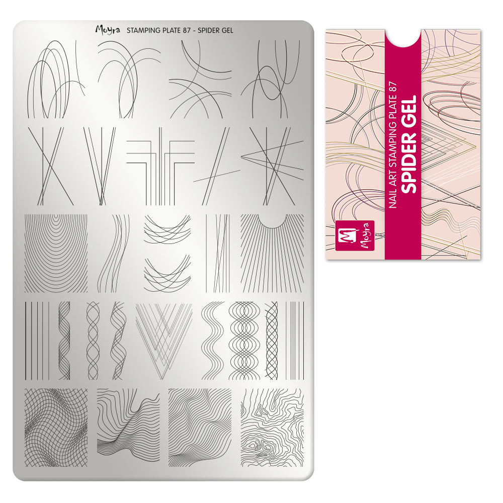 Moyra Stamping Plate, 87 Spider Gel