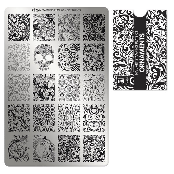 Moyra Stamping plate, 03 Ornaments
